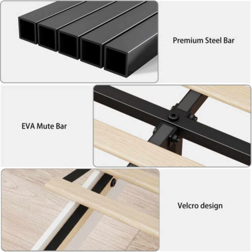 Premium Steel Bar  
EVA Mute Bar  
Velcro design