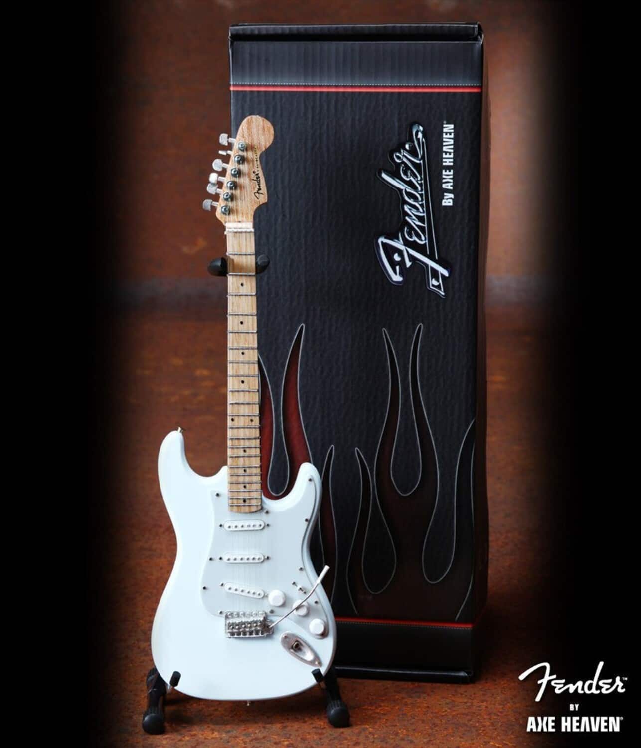 Axe Heaven - Fender Stratocaster Olympic White Mini Guitar Replica Collectible - Collectibles - Multicolor