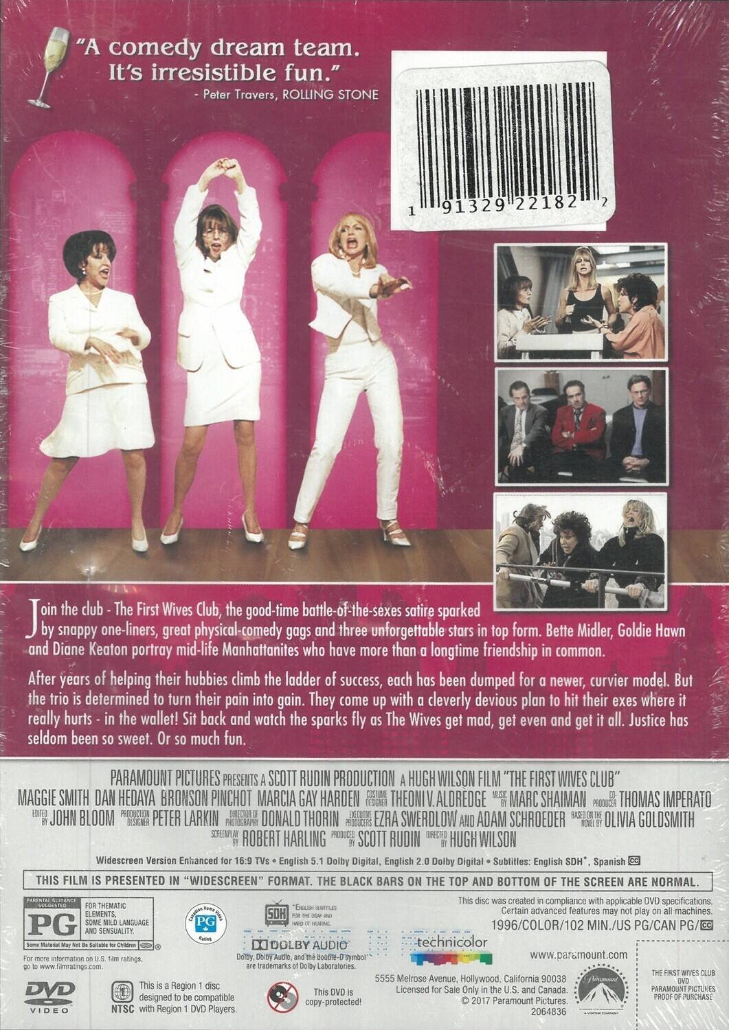 Alt View 1. The First Wives Club   - DVD.
