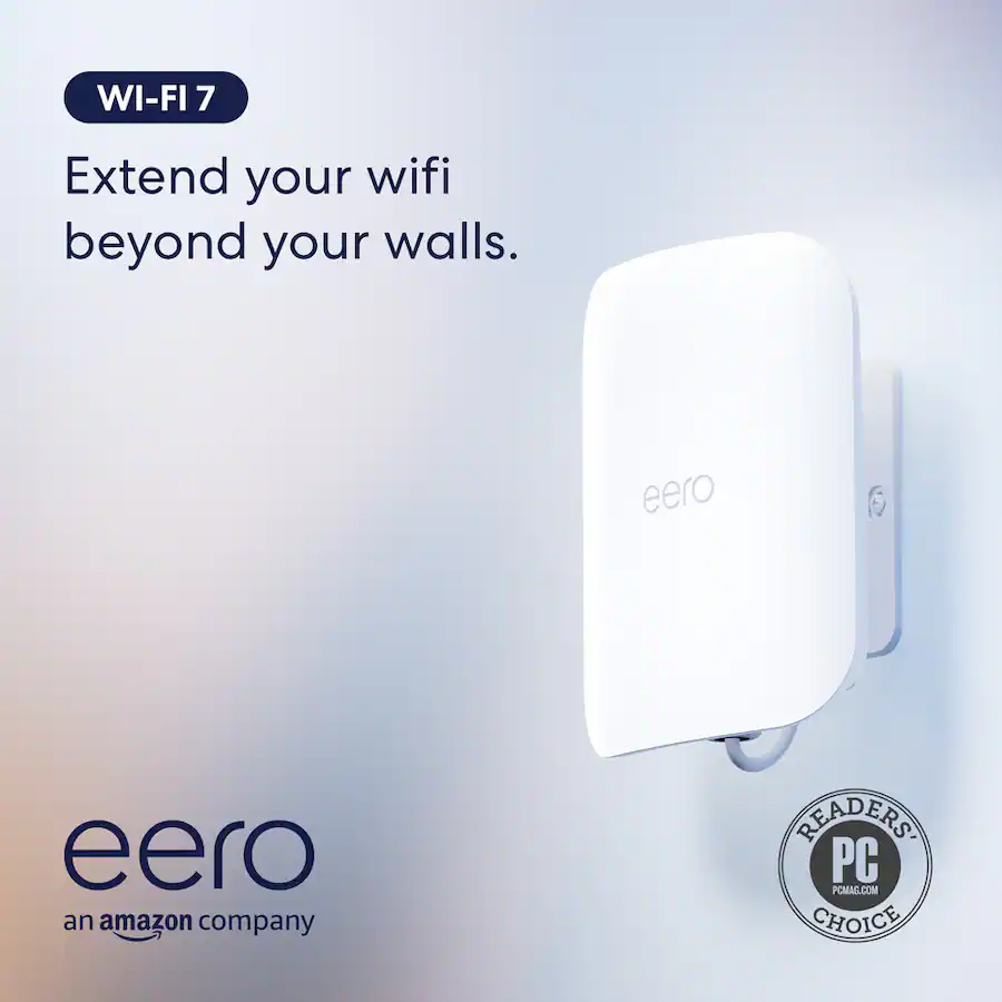 Eero Signal Router eero Outdoor 7 Dual band Mesh Wi Fi 7 Router (1 pack) White SN10111 ...