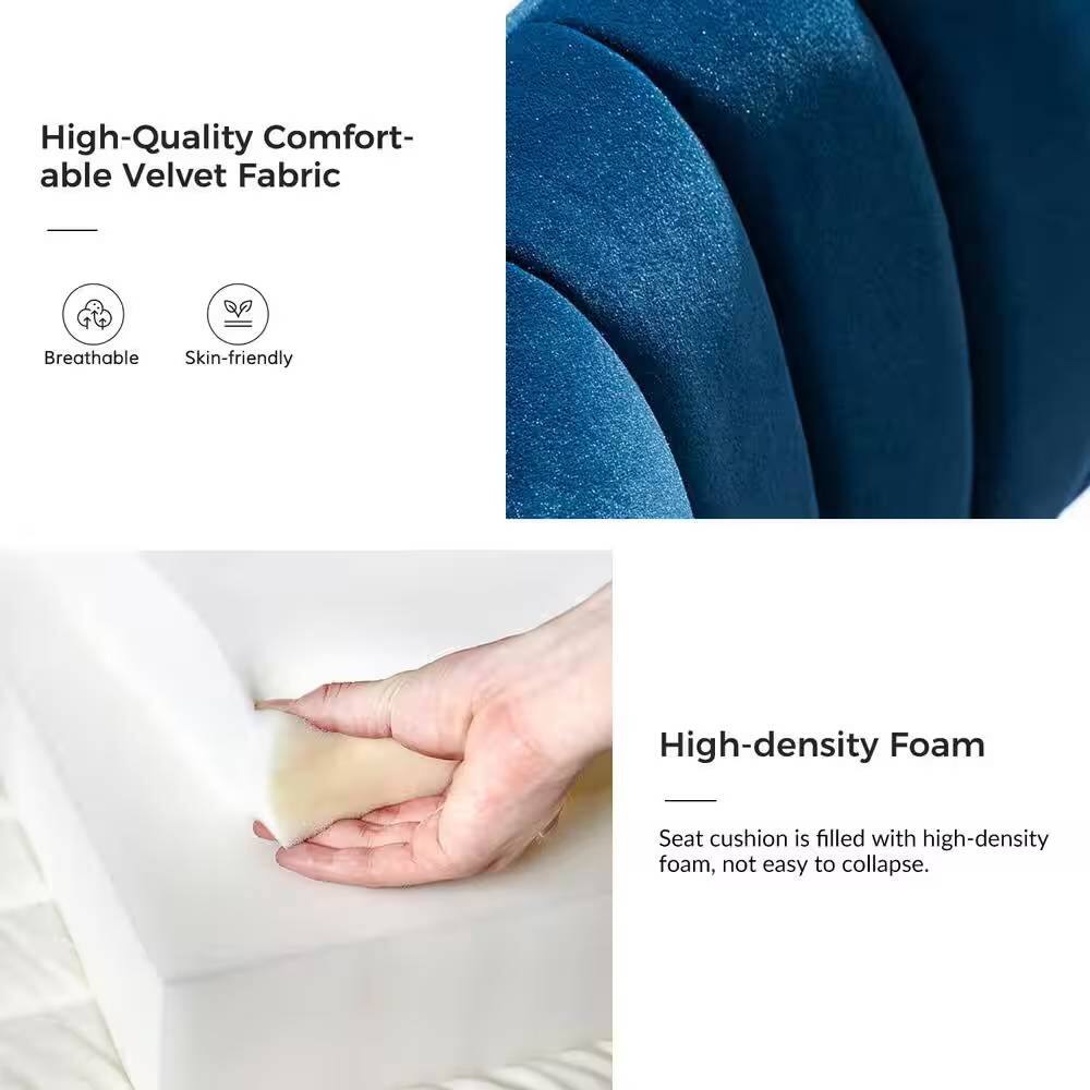High-Quality Comfortable Velvet Fabric  
Breathable  
Skin-friendly  

High-density Foam  
Seat cushion is filled with high-density foam, not easy to collapse.