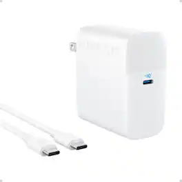 Anker - MacBook Pro Charger, Compact and Foldable 100W - White