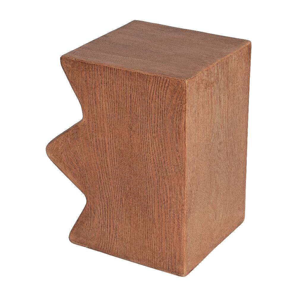 Alt View 10. Loheer - Loheer MGO Side Table Set of 2 Rectangular Outdoor Side Tables Faux Wood Garden Stools Accent Table Natural Color - Natural.
