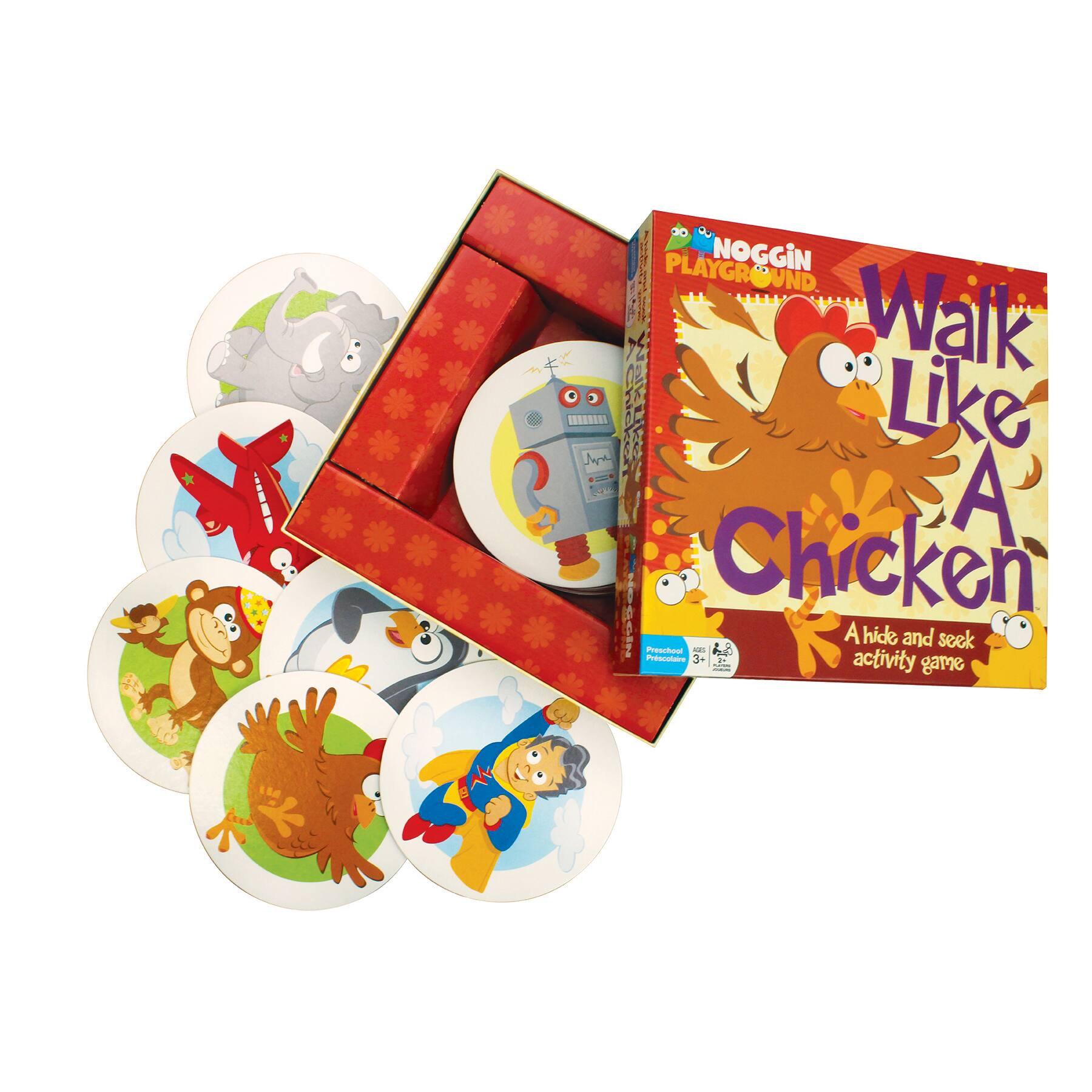 Noggin Playground  
Walk Like A Chicken  
A hide and seek activity game