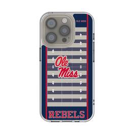 Keyscaper - NCAA - Ole Miss Rebels Clear Field iPhone Case - 14 - Multicolor
