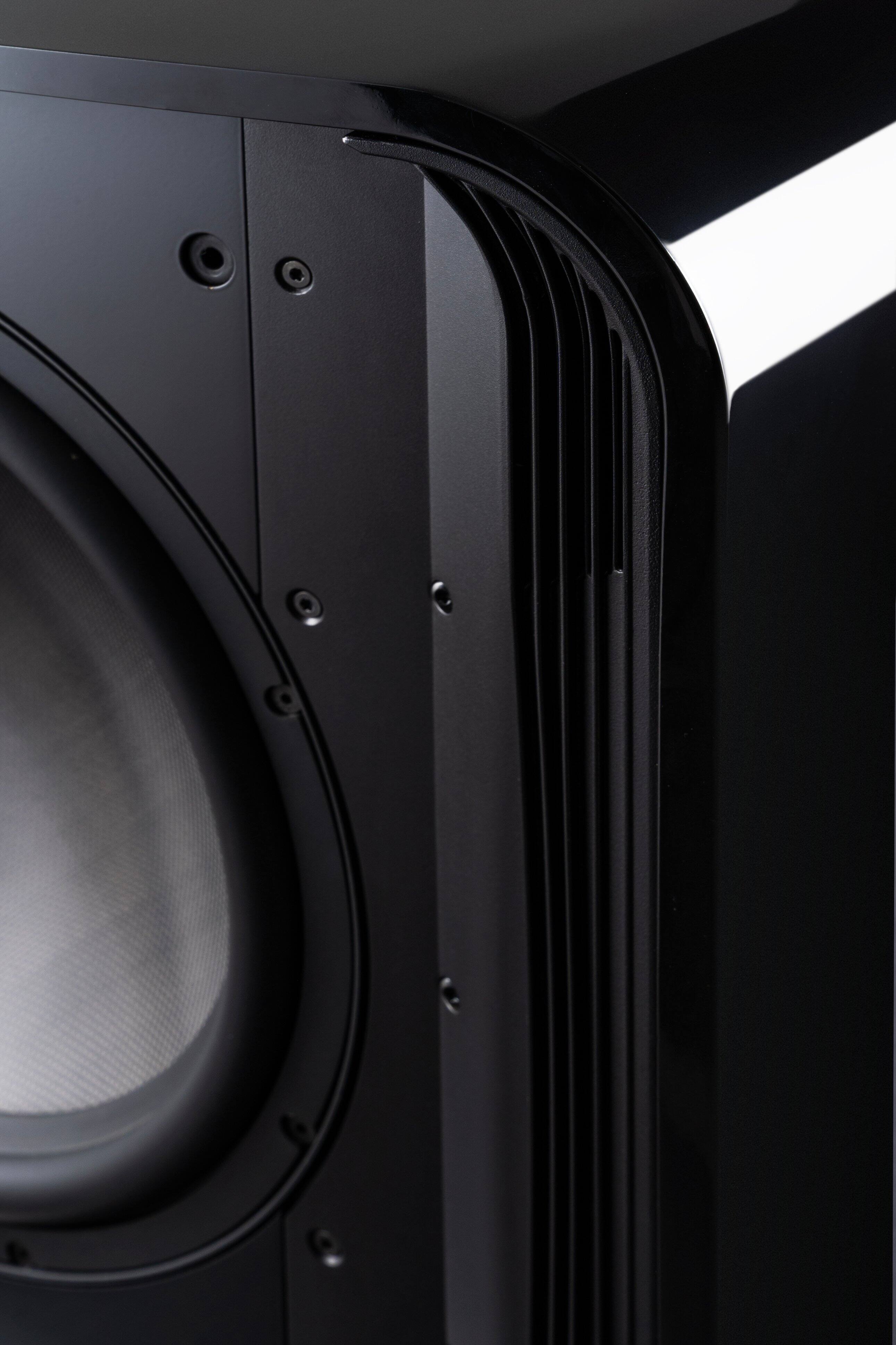 Alt View 19. MartinLogan - Depth 215, Dual 15” 4.4kW Powered Subwoofer, with BalancedForce Technology, Sub Control App, and Wireless Built-In - Gloss Black.