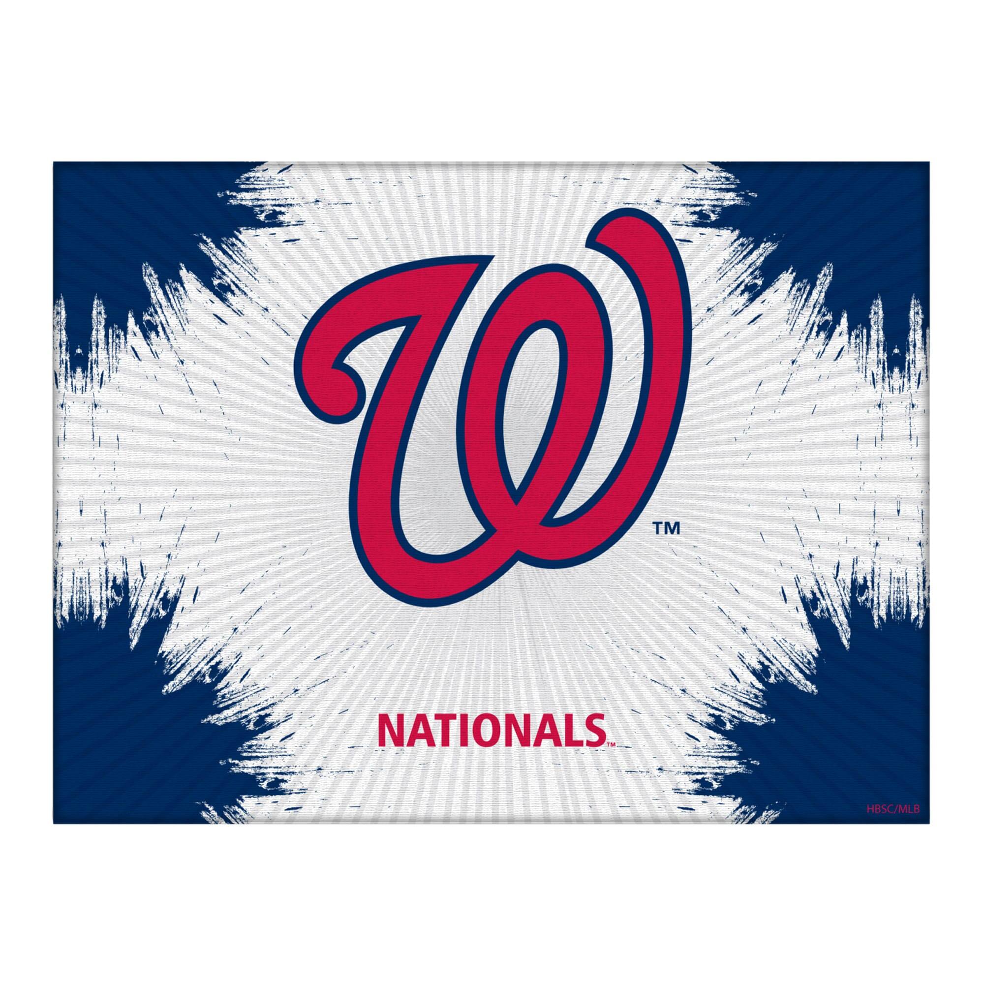 Washington Nationals 24" x 32" Splash Canvas Wall Art