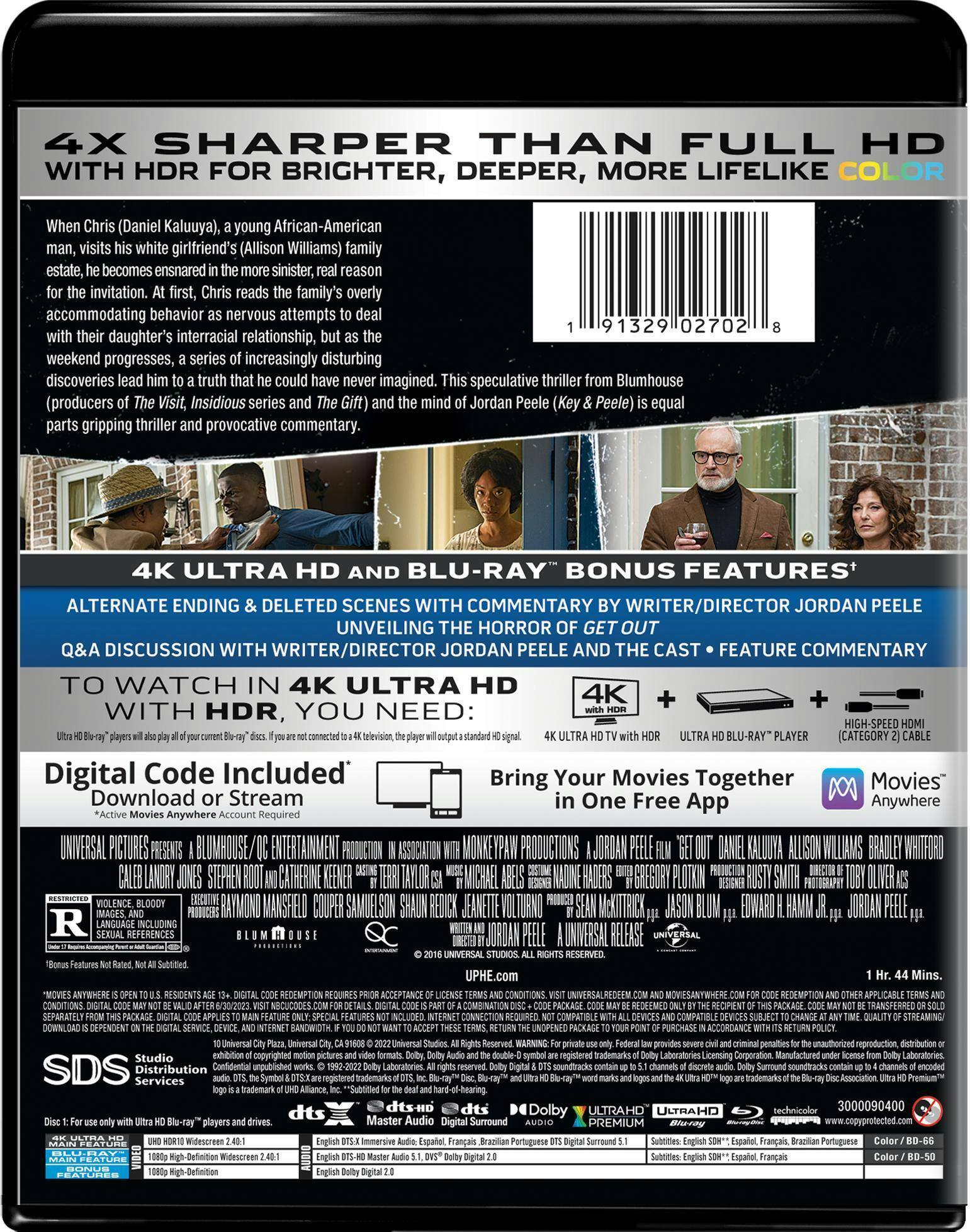 Back. Get Out (4K Ultra HD) [UHD].