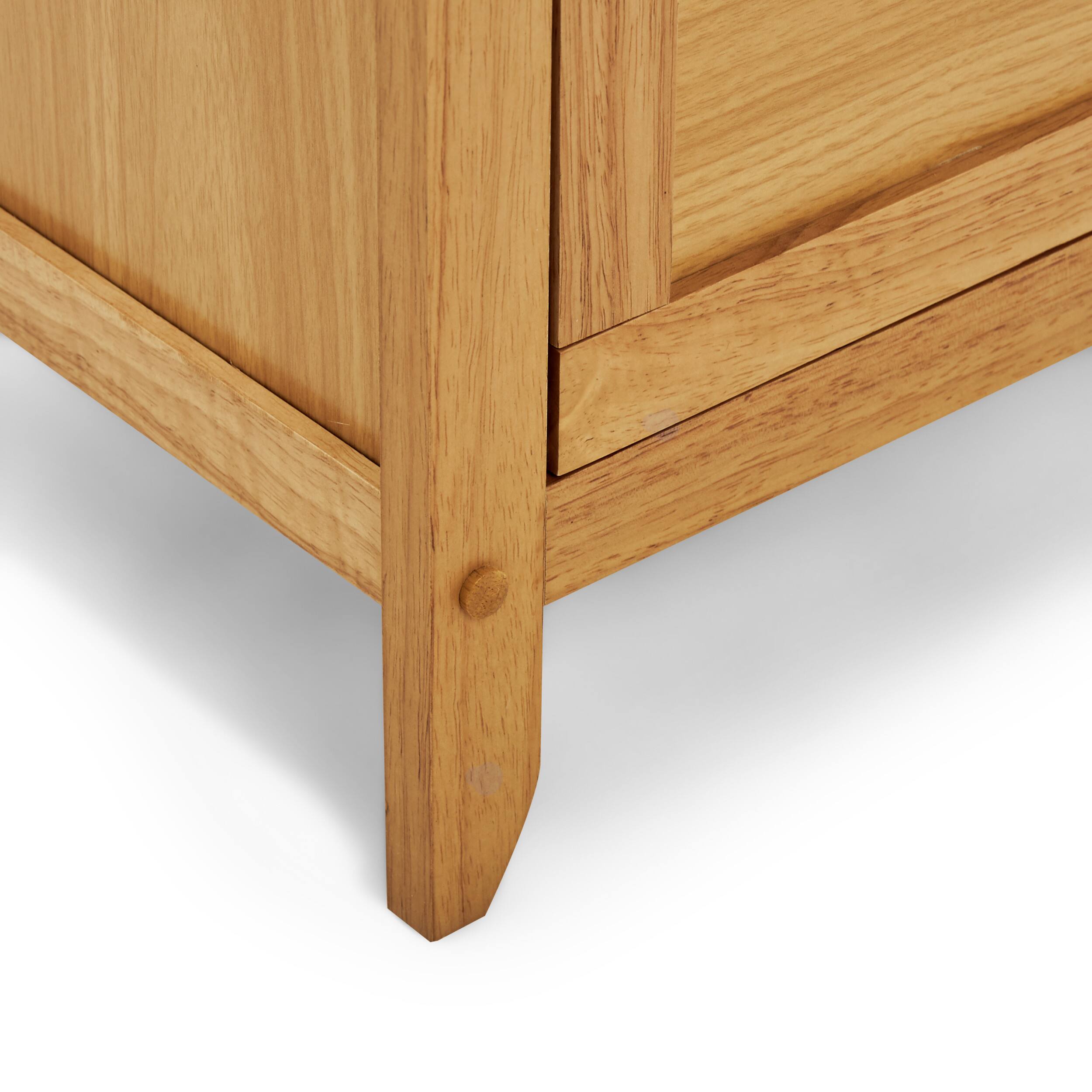 Alt View 19. Click Decor - Alcott Side Table with Single Drawer and Storage Cabinet - Light Brown.