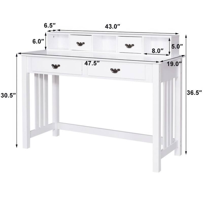 6.5" 43.0" 6.0" 8.0" 5.0" 47.5" 19.0" 30.5" 36.5"