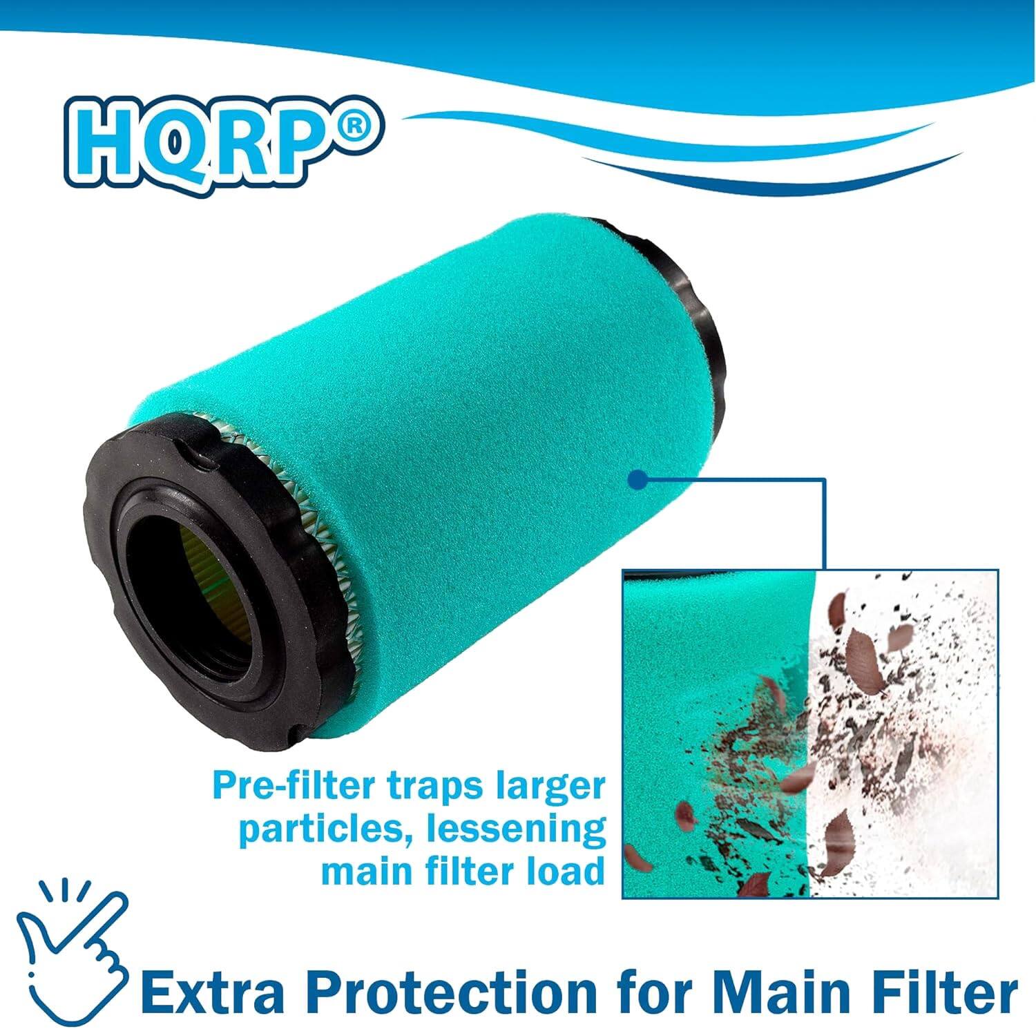 HQRP®

Pre-filter traps larger particles, lessening main filter load

Extra Protection for Main Filter
