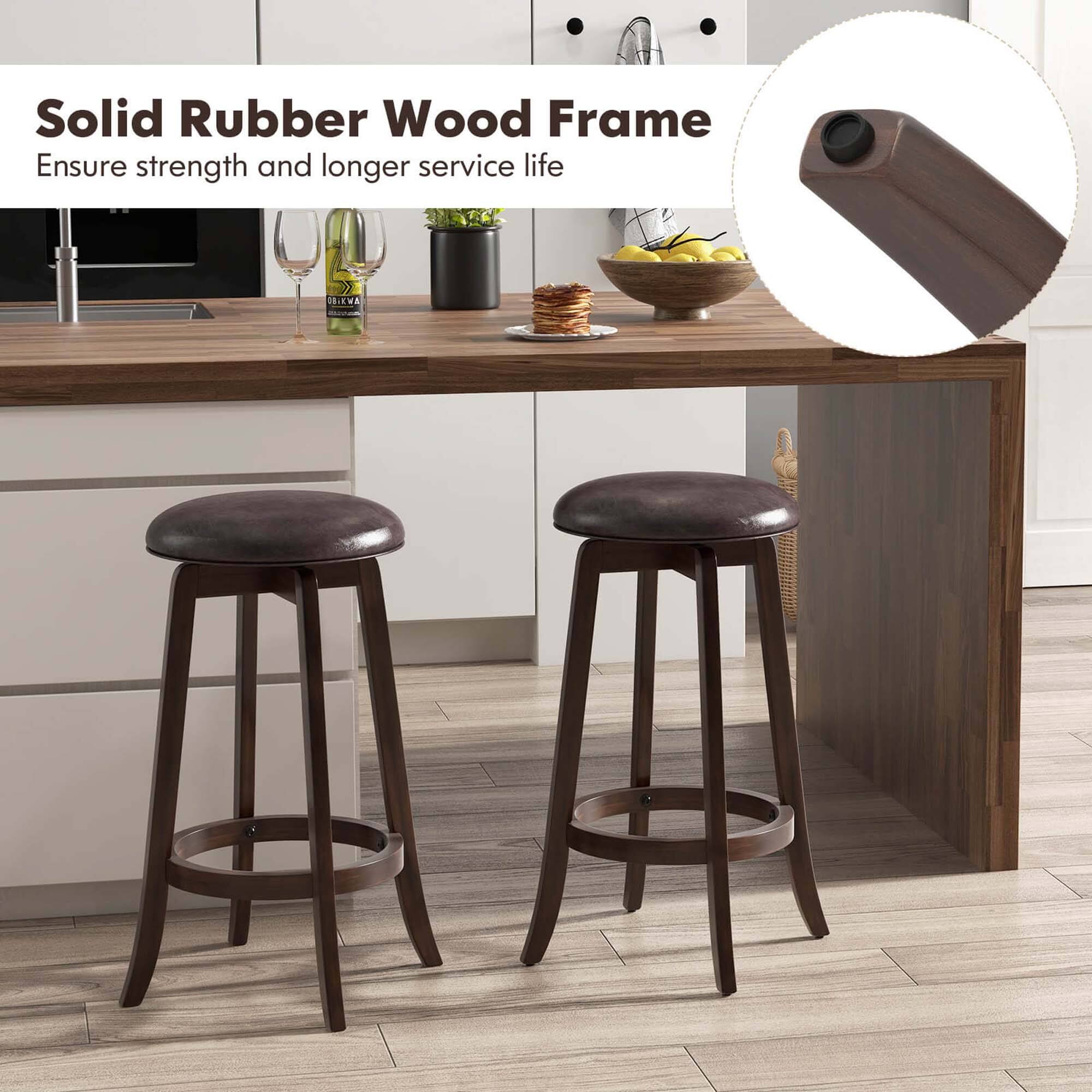 Solid Rubber Wood Frame Ensure strength and longer service life.