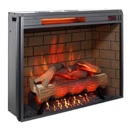AOSTIRMOTOR - 28 inch Infrared Electric Fireplace with Removable Trim kit Insert