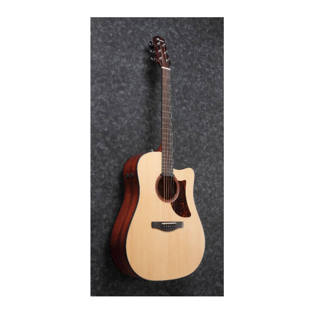 Angle. Ibanez - Ibanez AAD170CE Advanced Acoustic Guitar, Natural Low Gloss.