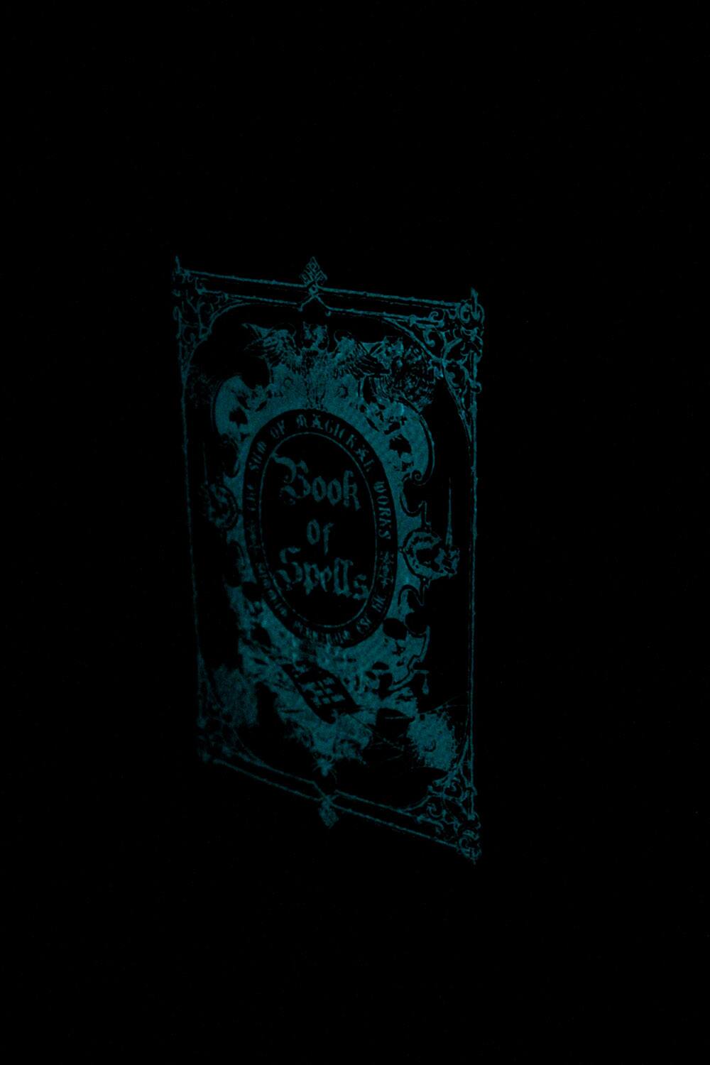 The text on the image reads:

"Book of Spells"