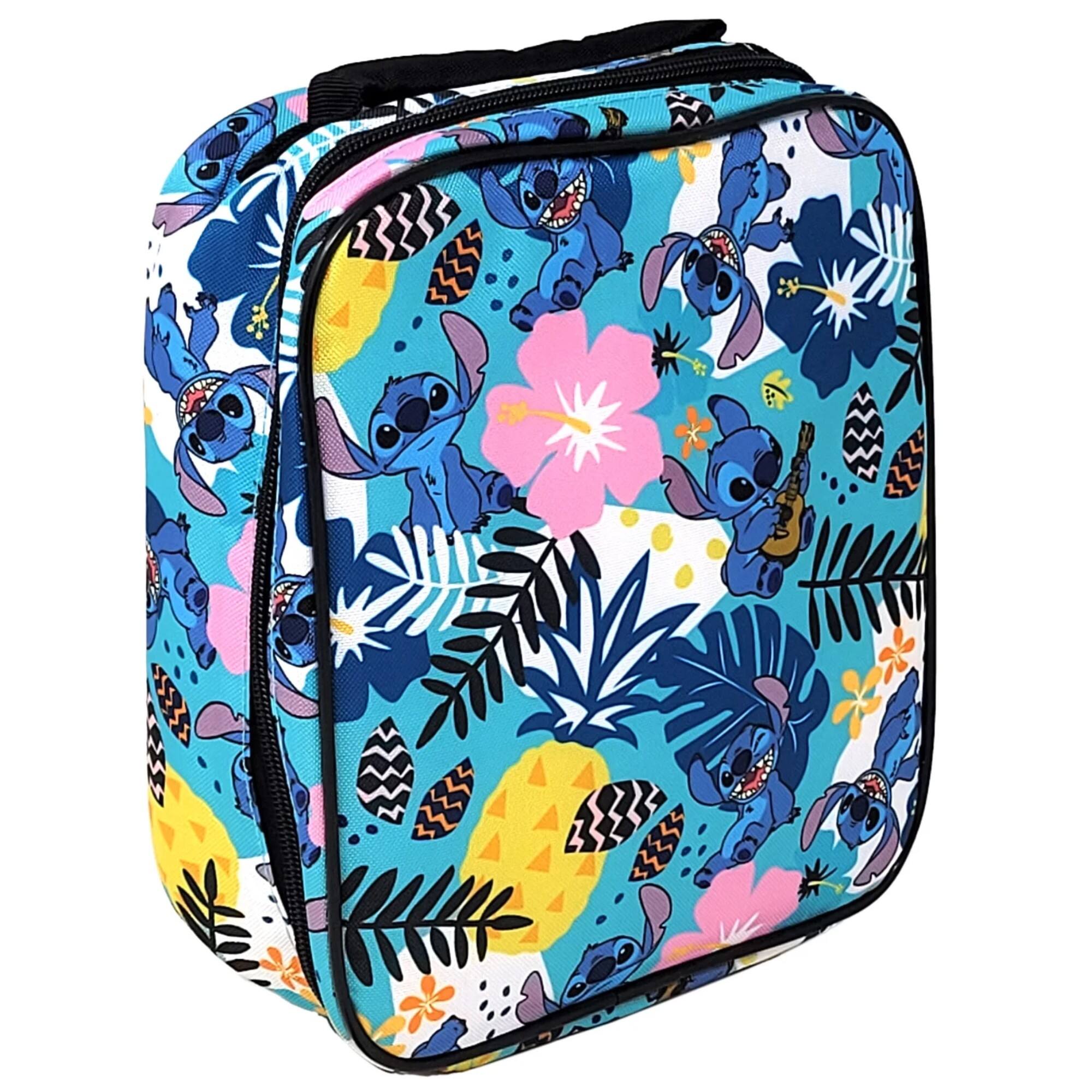 Alt View 2. Disney - Disney Stitch all over print, bottom drop Lunch Bag for Kids age 3+, Unisex - Assorted Pre-Pack.