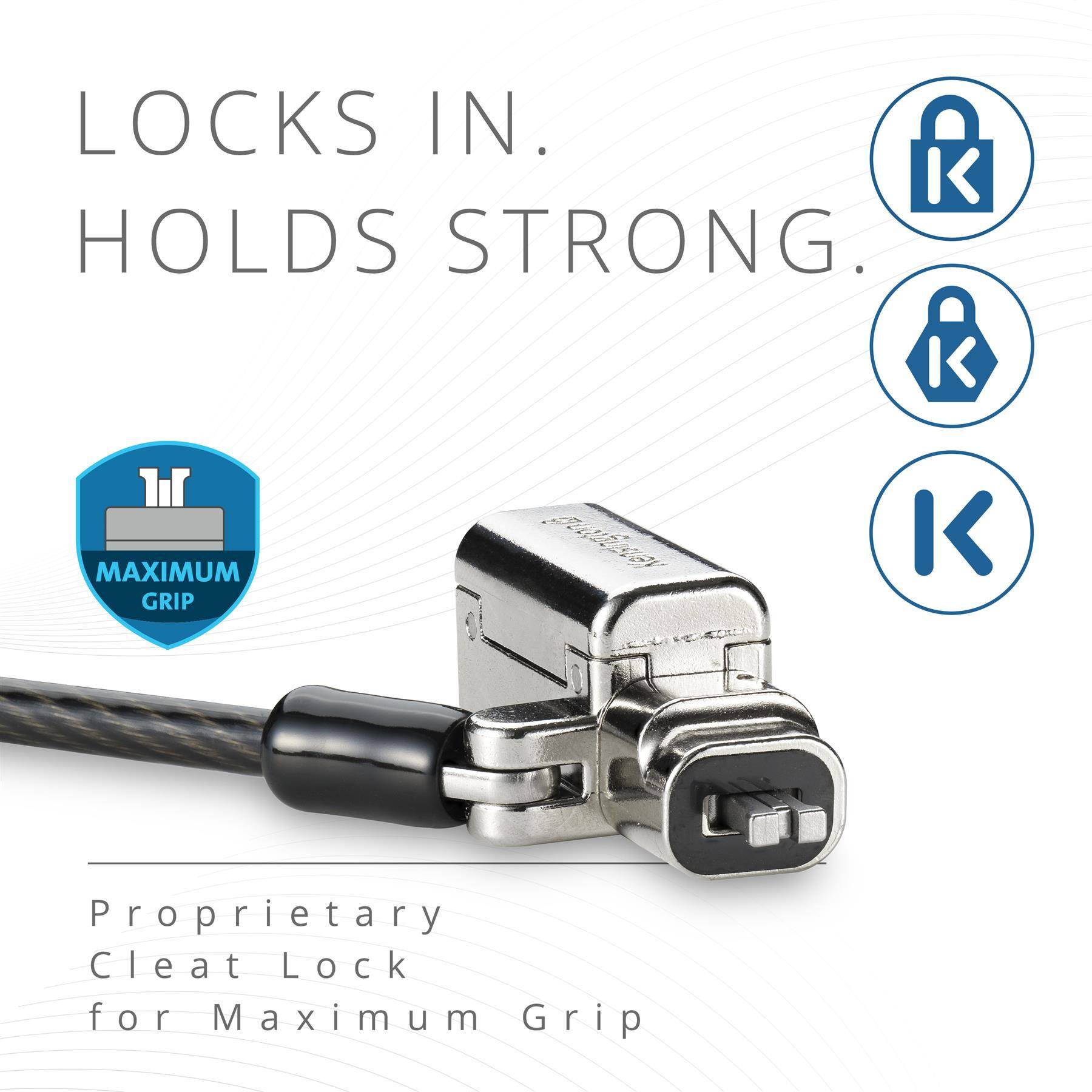 LOCKS IN.  
HOLDS STRONG.  
MAXIMUM GRIP  

Proprietary Cleat Lock for Maximum Grip