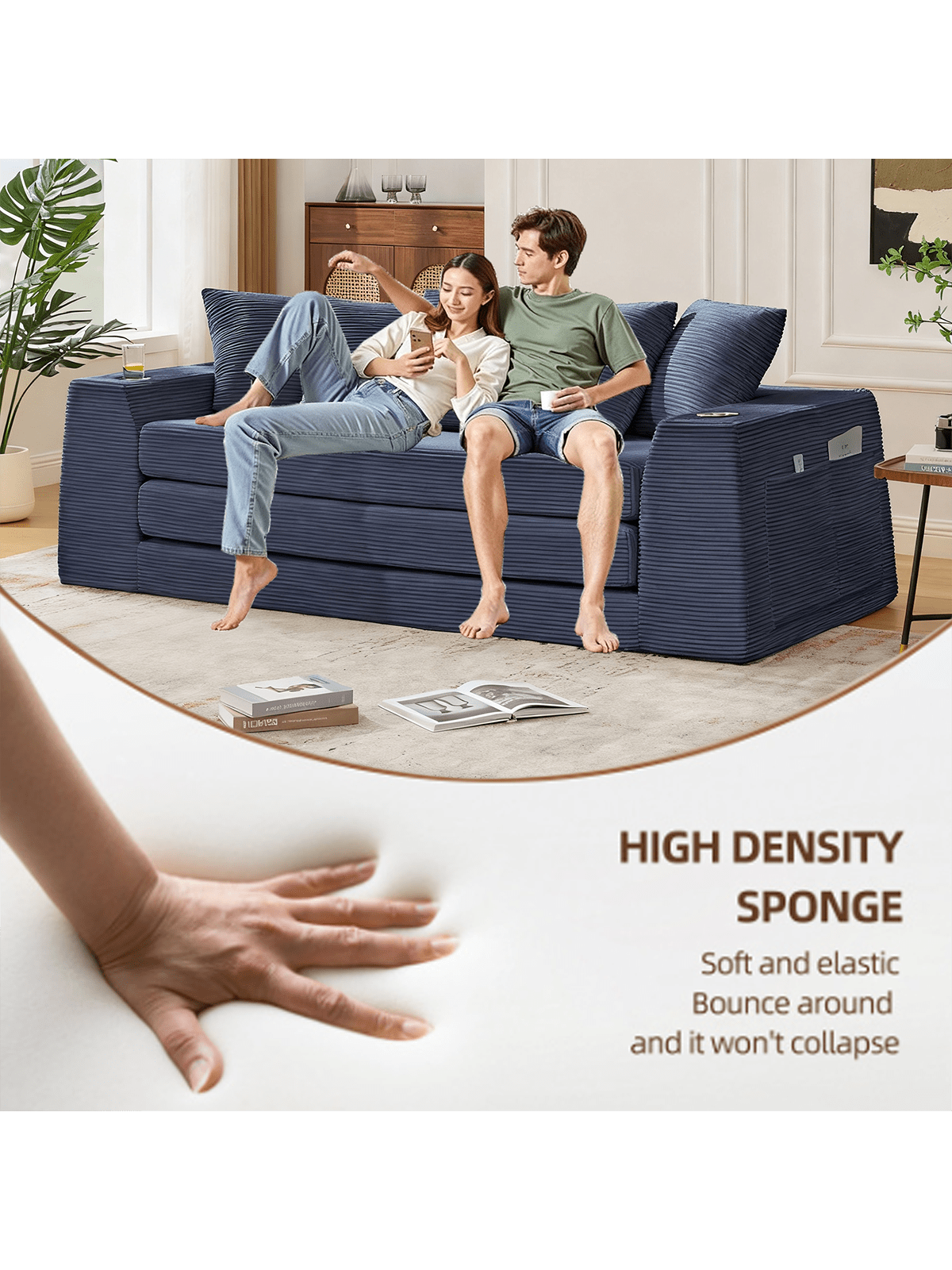 HIGH DENSITY SPONGE  
Soft and elastic  
Bounce around and it won't collapse