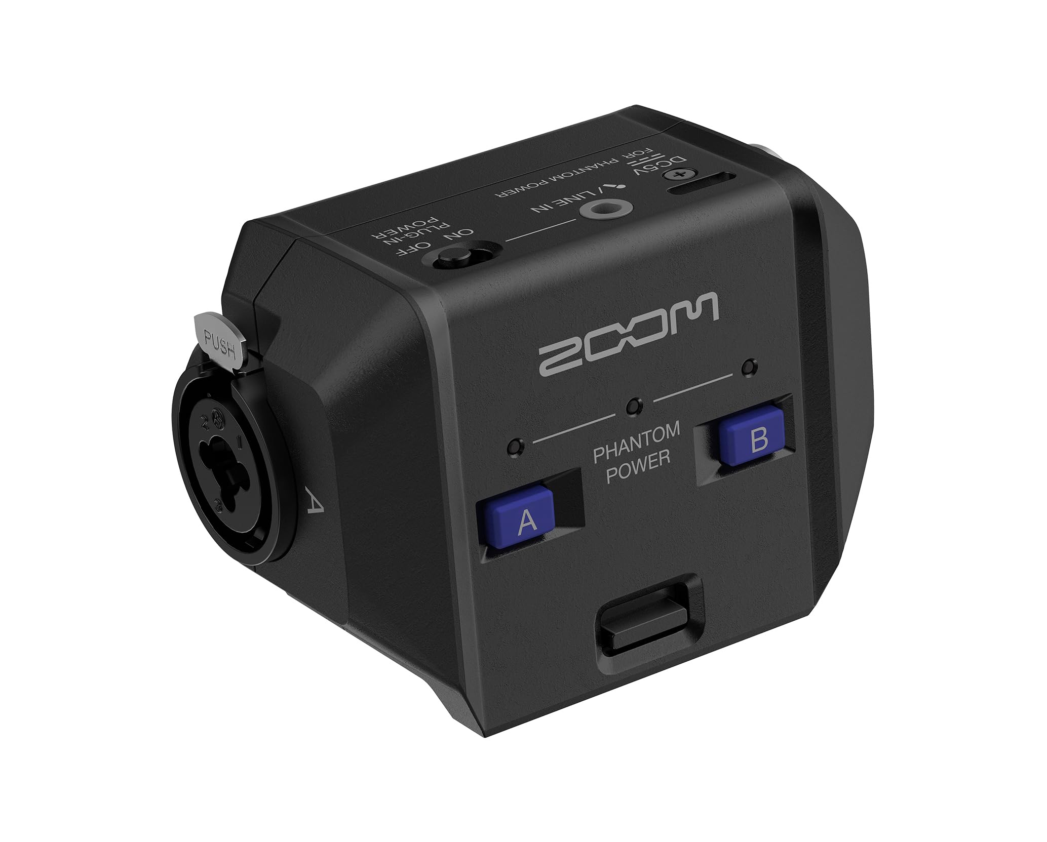 PUSH  
A  
FOR PHANTOM DC5V POWER LINE  
NO POWER NO OFF  
MCXOS  
PHANTOM POWER