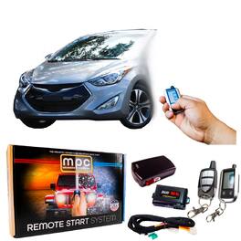 MPC - 2-Way LCD Remote Start/Entry Kit With T-Harness For 2011-2013 Hyundai Elantra - Black