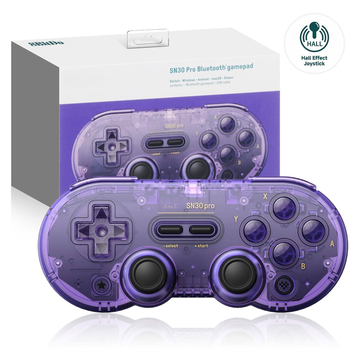 Dazzling Pops - sn30 game controller gamepad for steam pc android windows macos - Purple