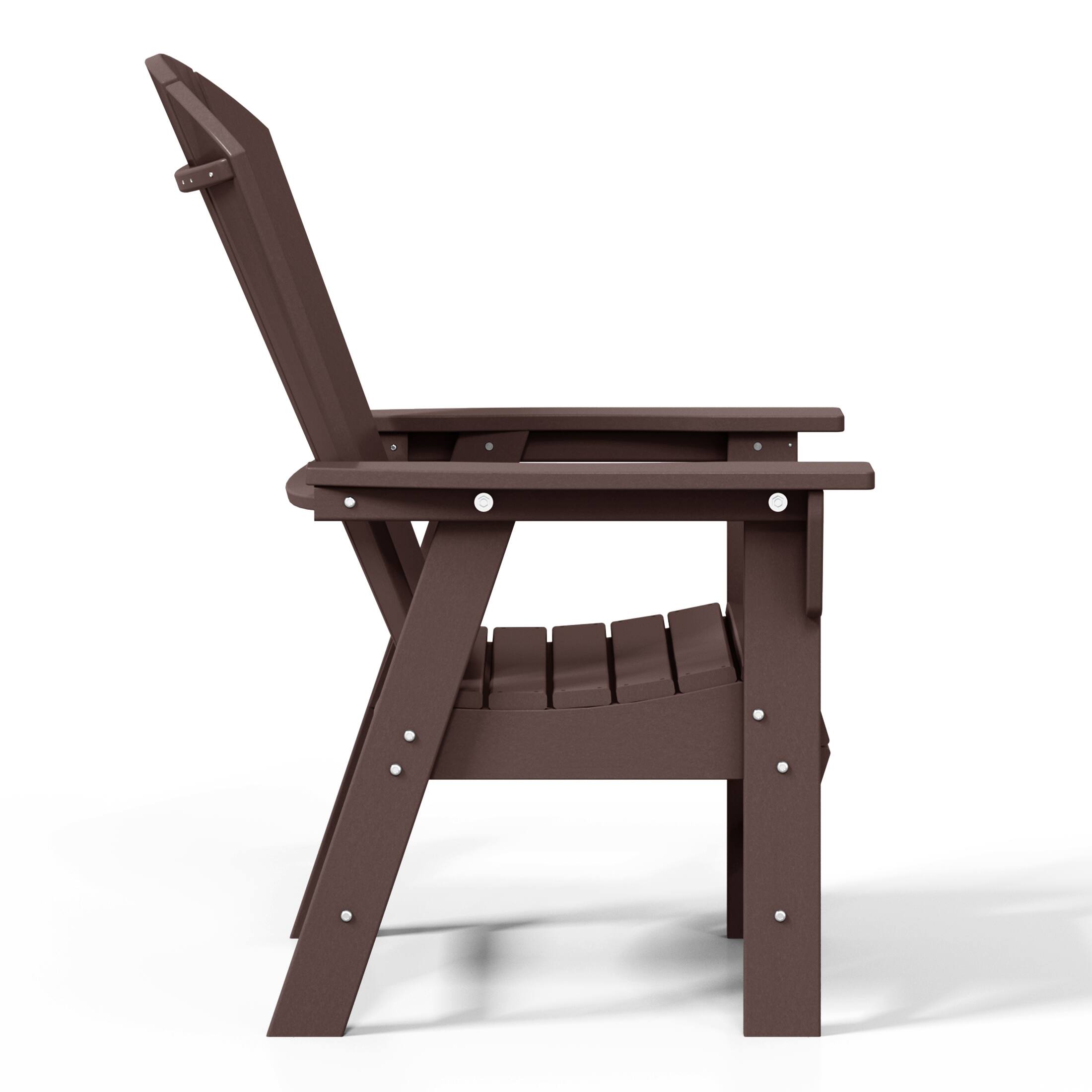 Alt View 1. WestinTrends - WestinTrends Malibu 6 Piece Outdoor Patio Dining Table and Armchair Dining Bench Set - Dark Brown.
