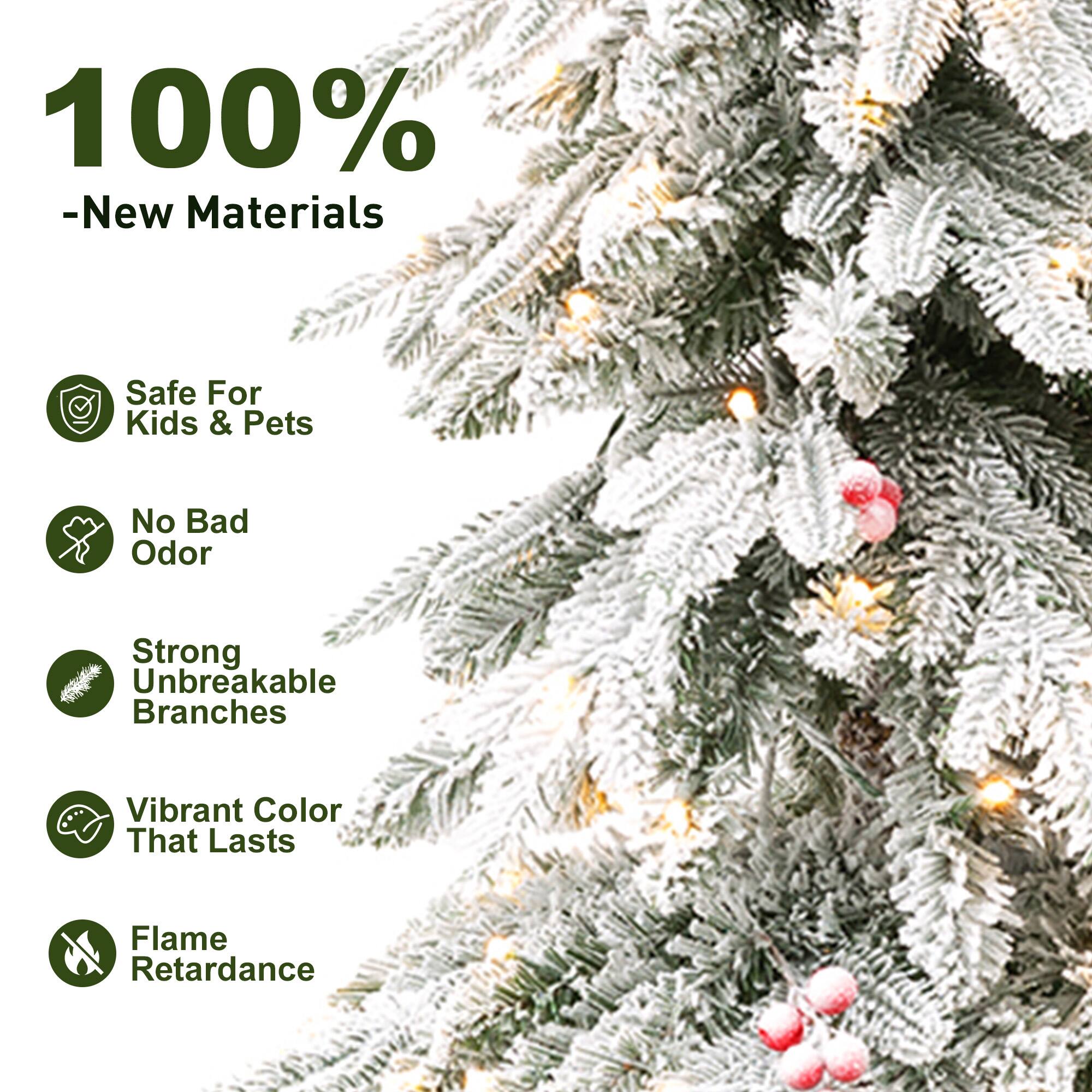 100% - New Materials
Safe For Kids & Pets
No Bad Odor
Strong Unbreakable Branches
Vibrant Color That Lasts
Flame Retardance