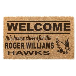 Jardine - RWU Hawks 18" x 30" Welcome Doormat - Brown