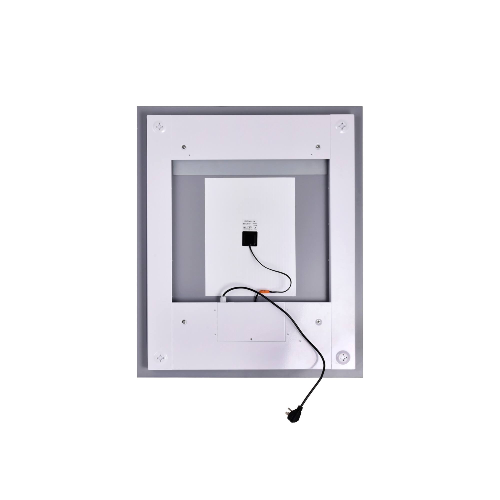 Left. CWI Lighting - Abril Rectangle Matte White LED 30 in. Mirror From our Abril Collection - White.