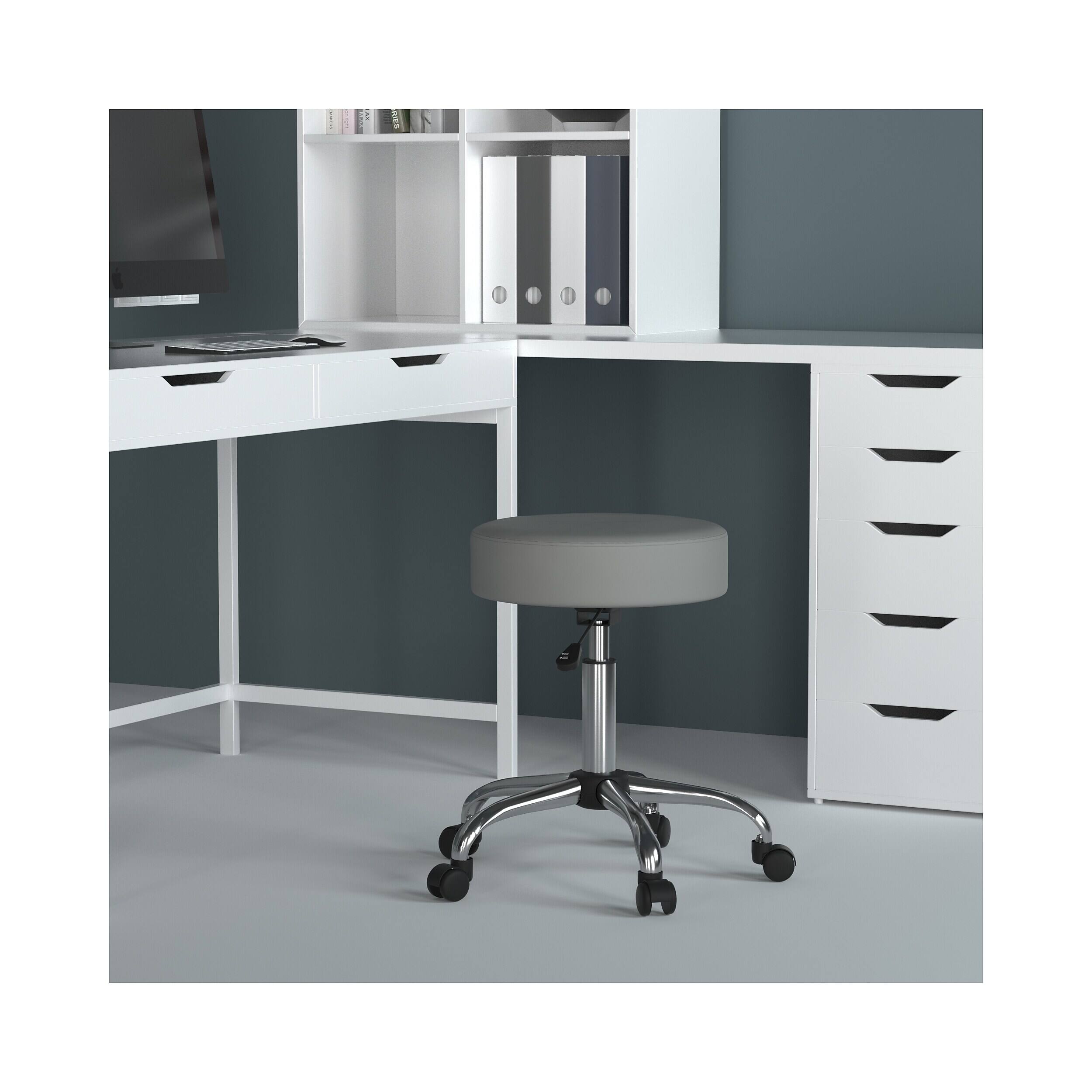Alt View 1. Boss Office Products - Caressoft Armless Medical Stool, Gray (B240-GY) - Gray.