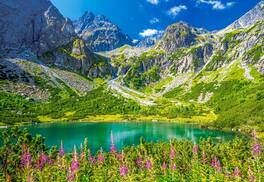 Castorland - 1000 Piece Jigsaw Puzzles, Zelene Pleso, Tatras, Slovakia, Mountains, C-105267-2 - Red
