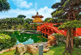 Castorland - 1000 Piece Jigsaw Puzzles, Nan Lian Garden, Hongkong, Chinese garden, C-104932-2 - Red