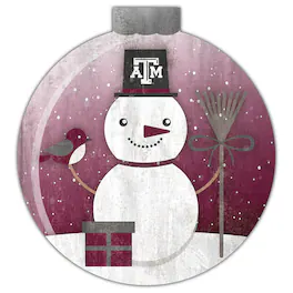 Fan Creations - Texas A&M Aggies 12'' Snow Globe Wall Art - Multicolor