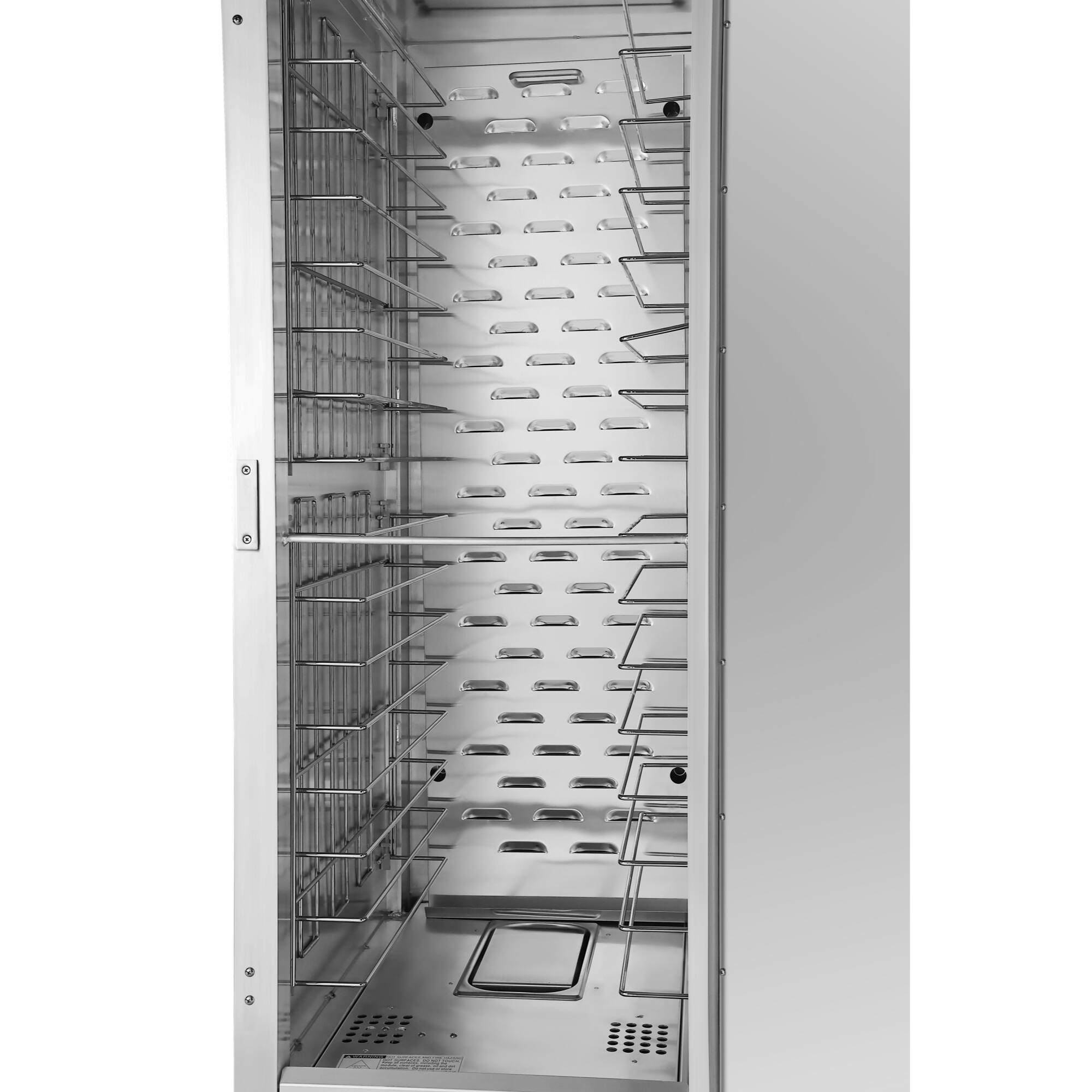 Alt View 4. Koolmore - 33 in. Commercial Insulated Heated Holding/Proofing Cabinet with Wire Racks and Solid Door in Silver (KM-CHP36-WISS) - Silver.