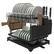 Alt View 3. Malletson - 2-Tier Anti-Rust Dish Drying Rack with Drainage Spout Kitchen Organizer with Cutting Board Holder - Black.
