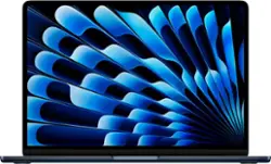 Apple - MacBook Air 13-inch Laptop - Apple M3 chip Built for Apple Intelligence - 16GB Memory - 256GB SSD - Midnight - Front_Zoom