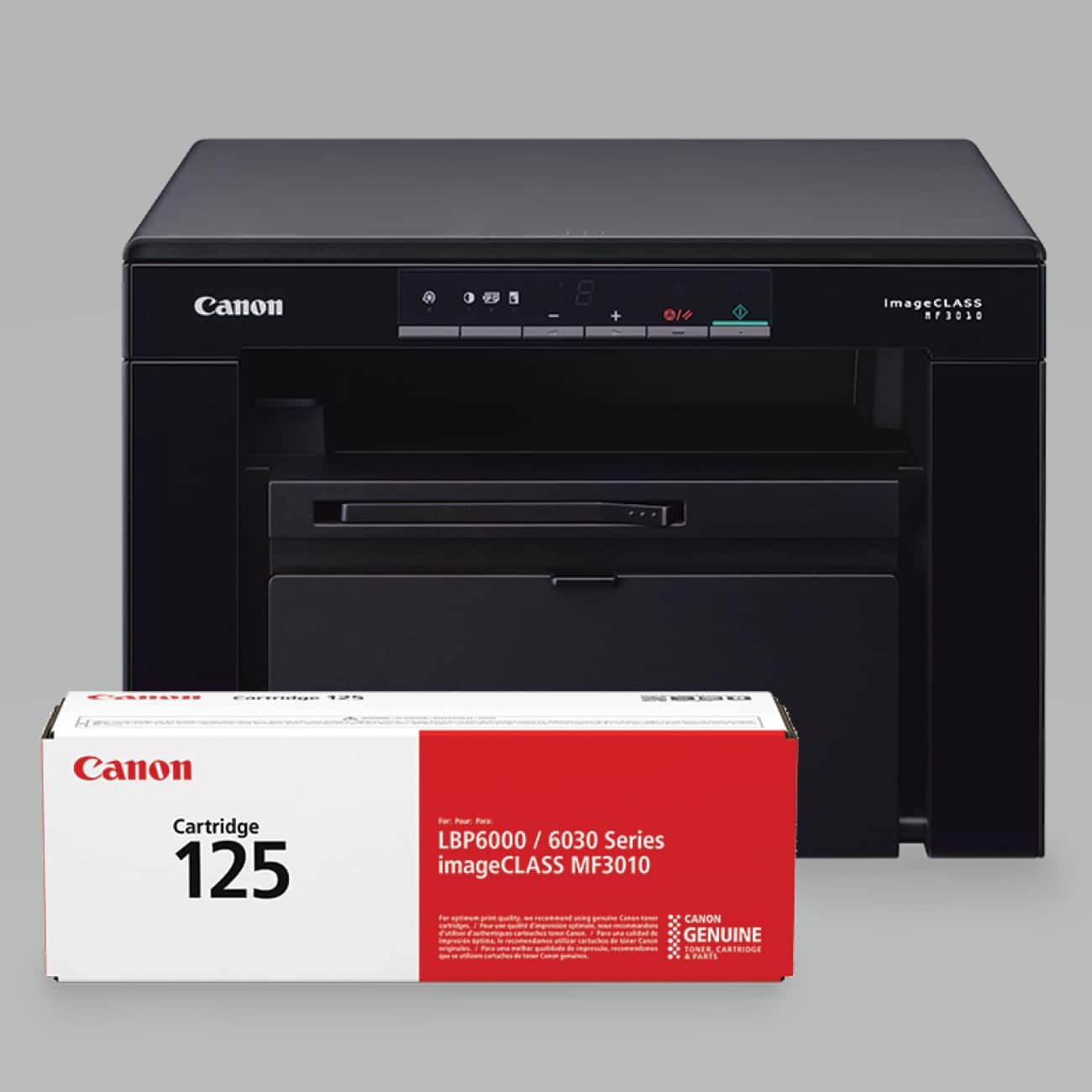 Alt View 14. Canon - imageCLASS MF3010VP Wired Black-and-White All-In-One Laser Printer - Black.
