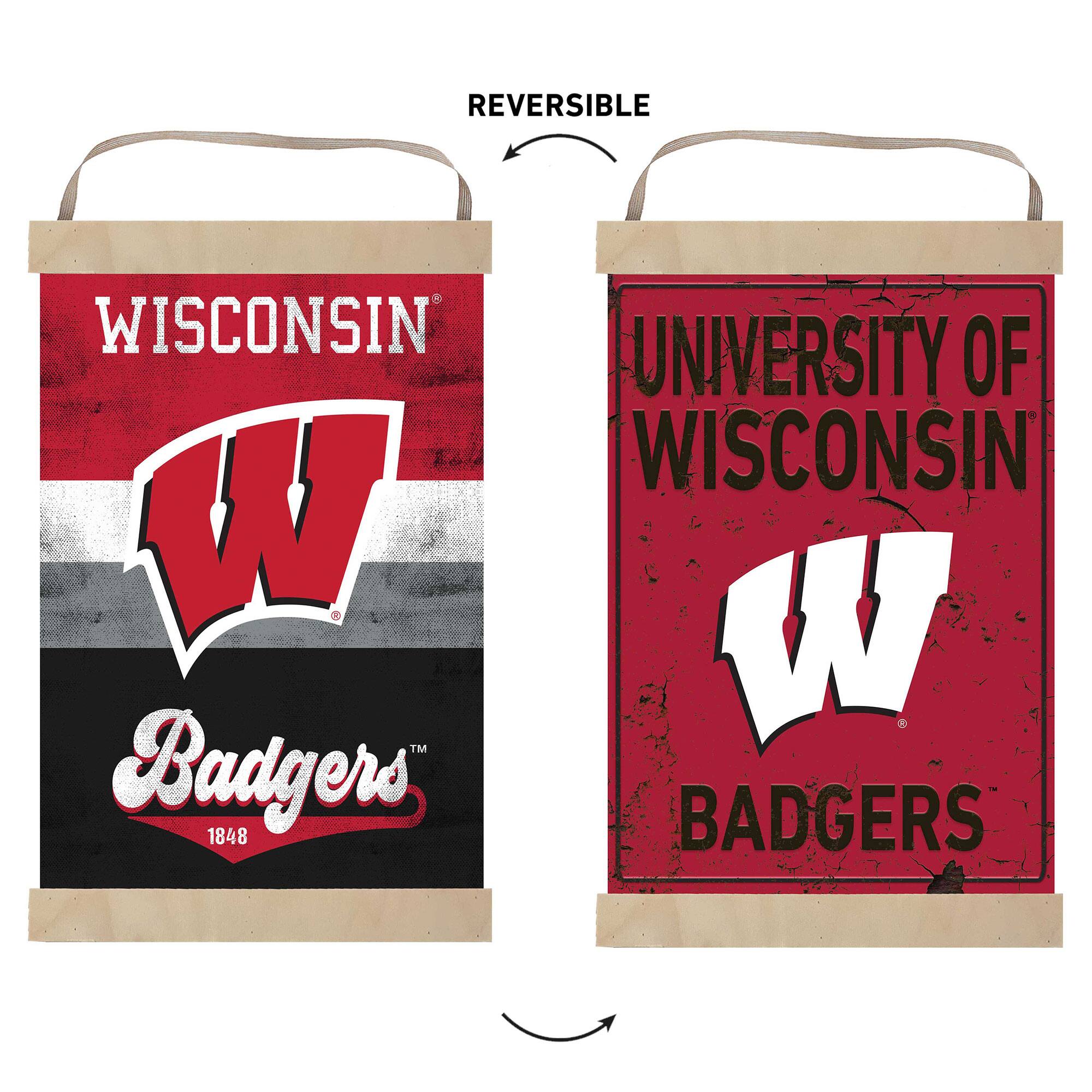 REVERSIBLE

WISCONSIN
UNIVERSITY OF WISCONSIN

W
W

Badgers
BADGERS

1848