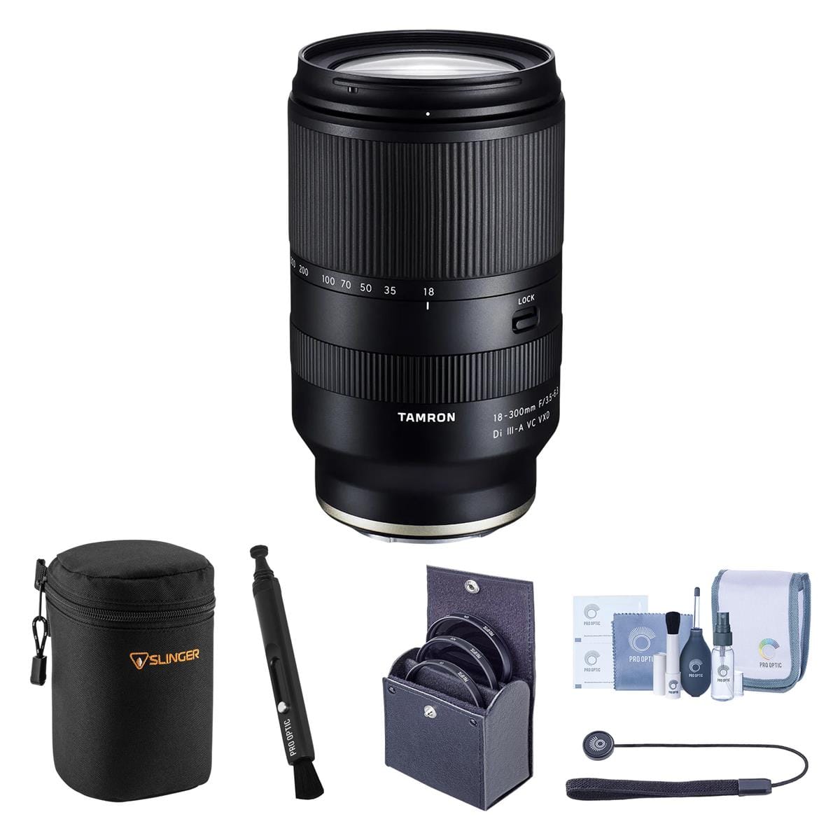 Bundle - Tamron - 18-300mm f/3.5-6.3 Di III-A VC VXD Lens f/Sony E, w/67mm Filter Kit