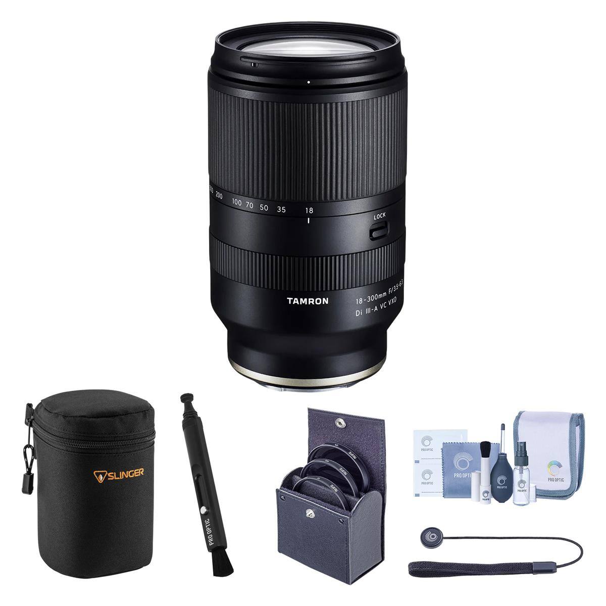 200 100 70 50 35

18 I
LOCK
TAMRON
18-300mm F/3.5-6.3 VC VXD Di III-A
SLINGER
OPTIC PRO
10%
FROTE
PRO OPT
- PROOPTIC
