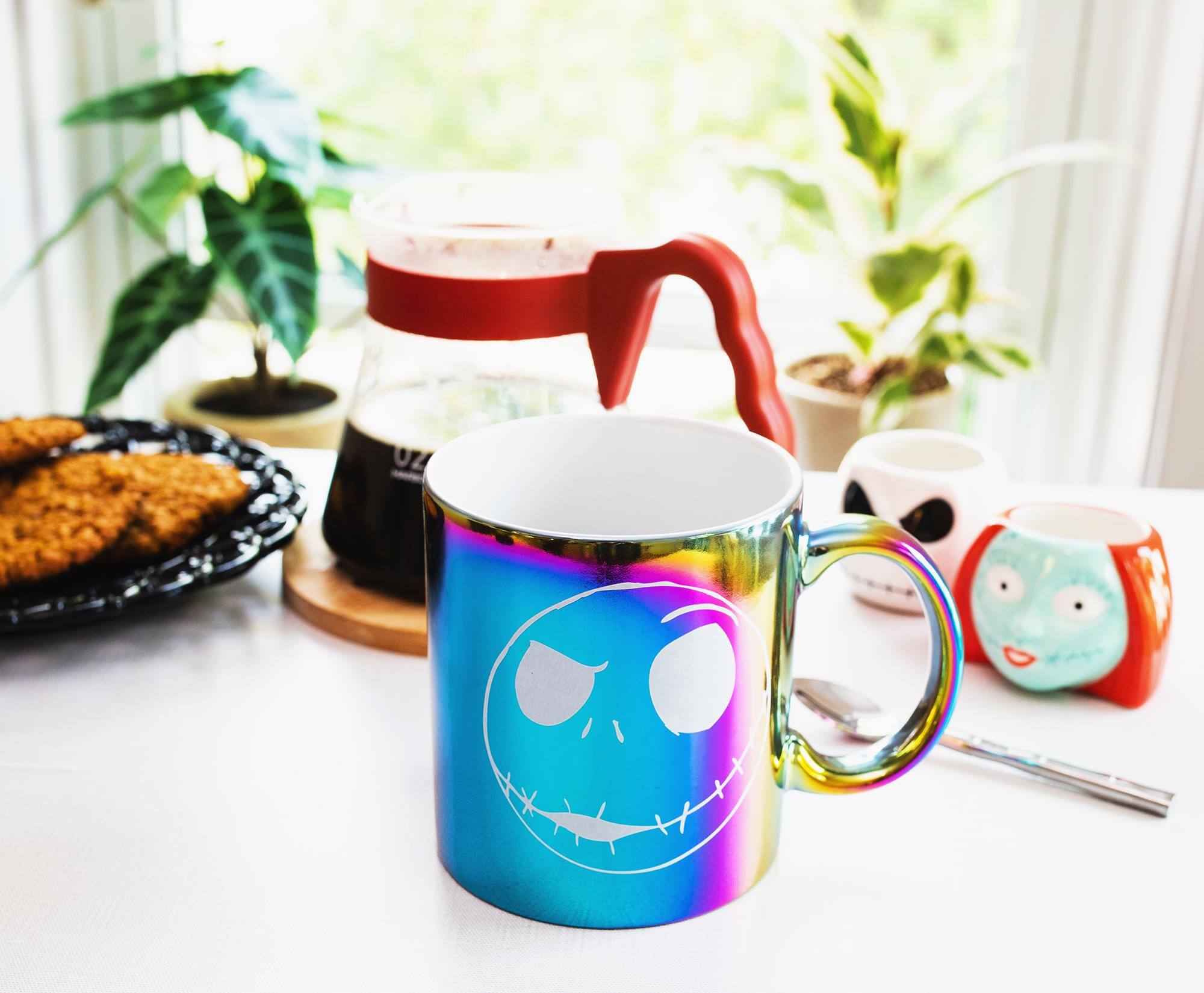 Alt View 10. Disney - Disney The Nightmare Before Christmas Jack Skellington Electroplated Ceramic Mug - Purple.