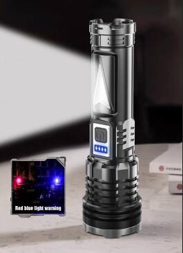 Red blue light warning