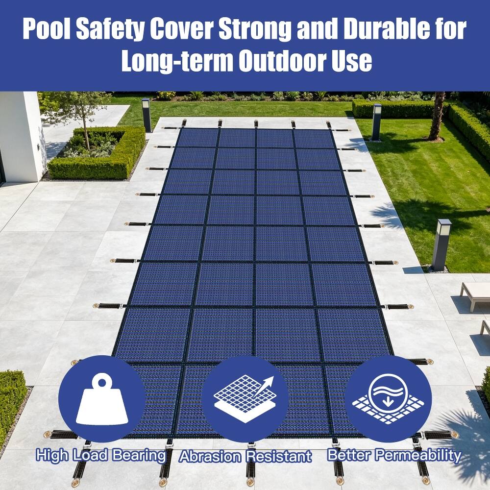 Pool Safety Cover Strong and Durable for Long-term Outdoor Use

High Load Bearing
Abrasion Resistant
Better Permeability