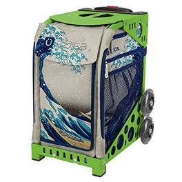 Zuca - Great Wave Sport Insert Bag & Green Frame with Flashing Wheels - Two-Tone