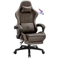 GTPlayer - Ace Pro Gaming Chair - Light Brown - Front_Zoom