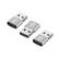 Alt View 1. Qixxronics - Usb To Usb C Adapter 3 Pack,Usb To Usbc-C Adapter,Usb To C Adapter,Usbc To Usb - Silver.
