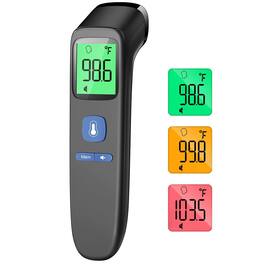 RTMB - Adult Non-Touch Forehead Thermometer, Children's Infrared Digital - Black