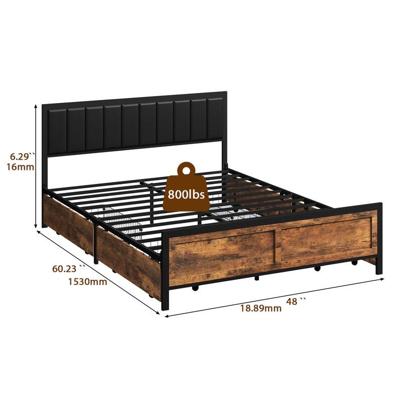 6.29" 16mm  
800lbs  
60.23" 1530mm  
48" 18.89mm