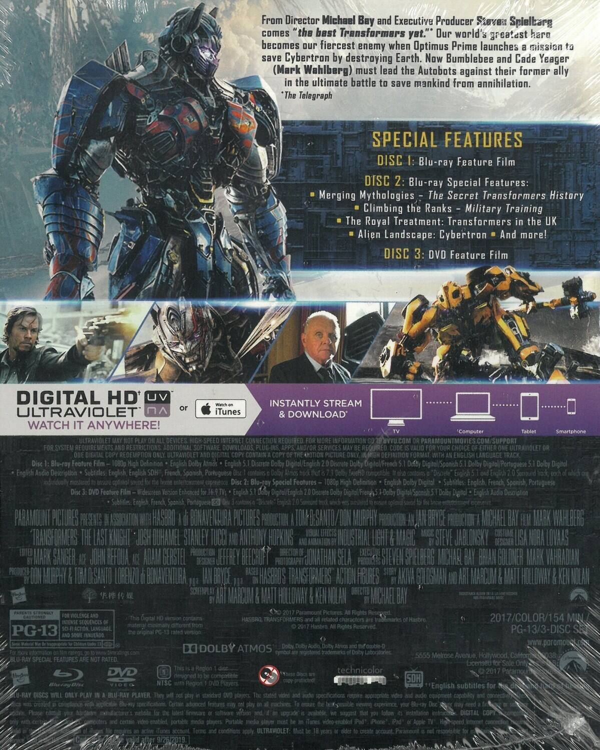 Alt View 1. Transformers: The Last Knight   - BLU-RAY.