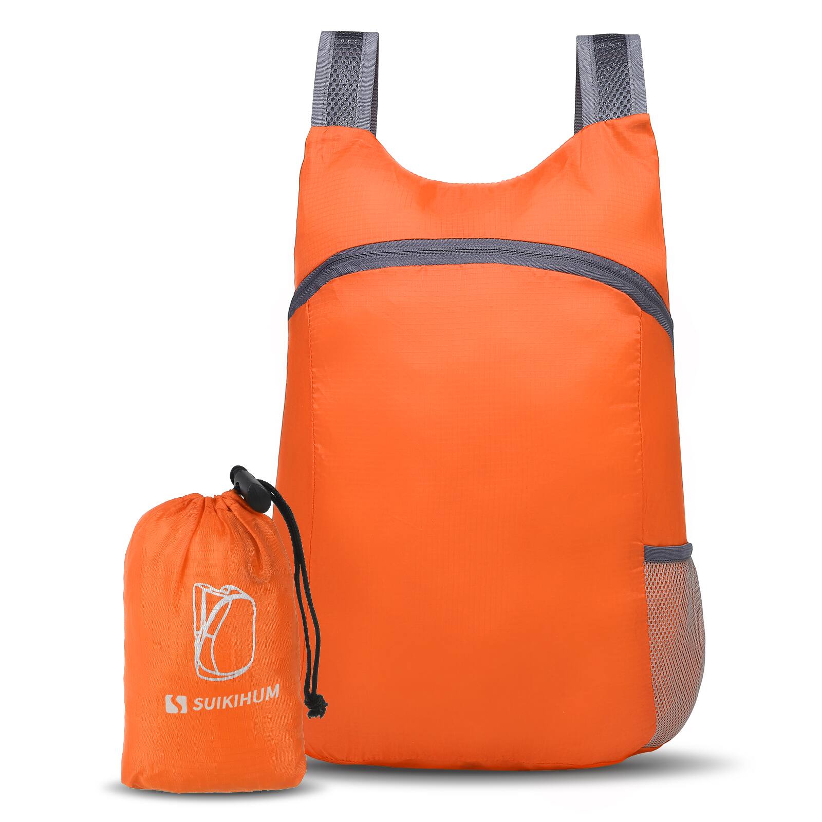 Alt View 1. Unique Bargains - 20L Ultra Hiking-Daypack Lightweight Foldable Travel Packable Backpack for Camping Cycling Outdoor - Orange.
